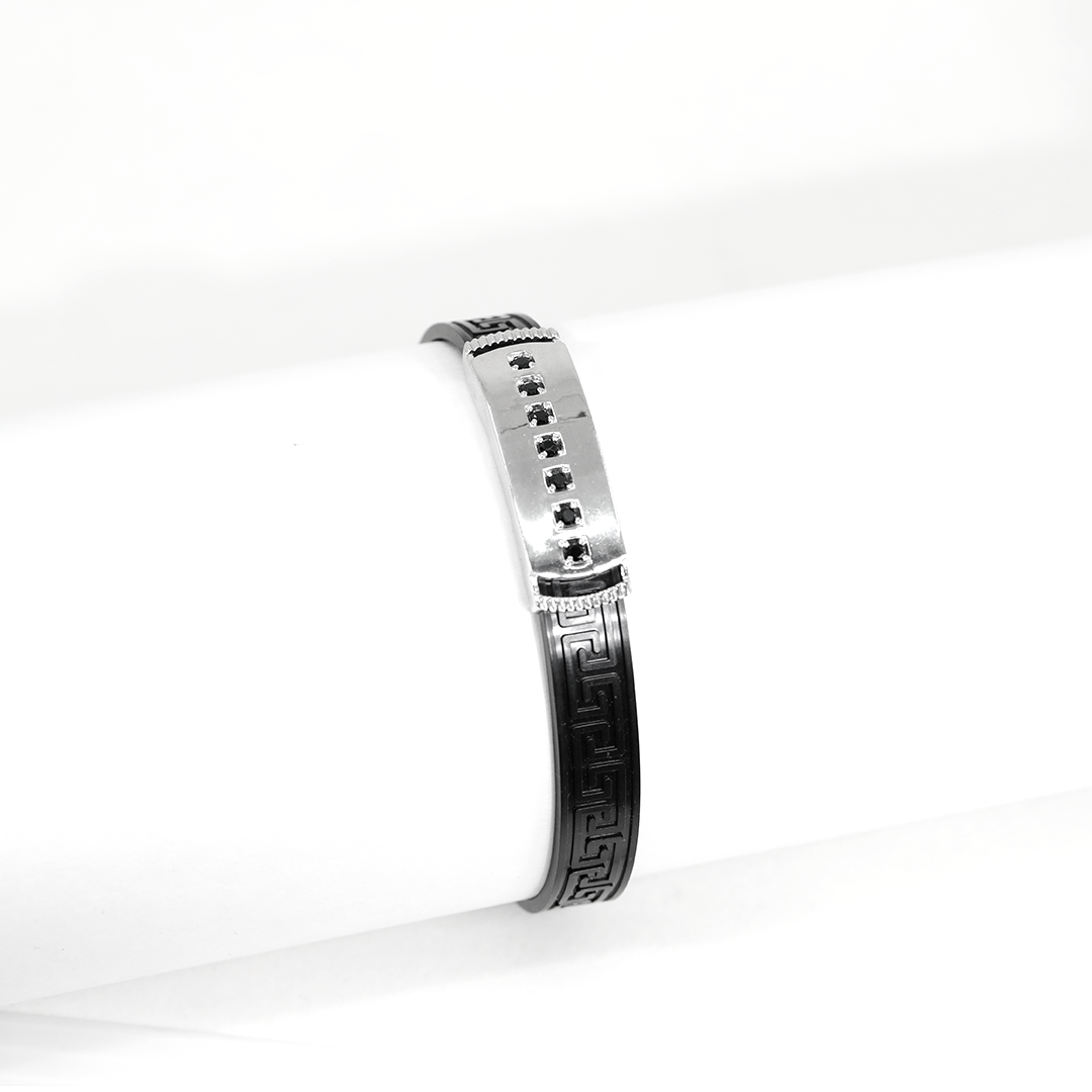 Pure Silver Versace Strap Bracelet | 925 Sterling Silver | International Design