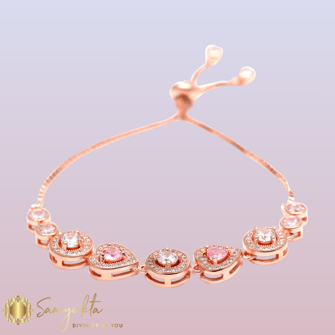 Rose Gold  Strings Bracelet