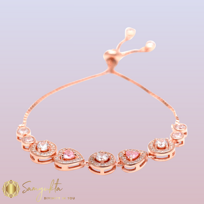 Rose Gold  Strings Bracelet