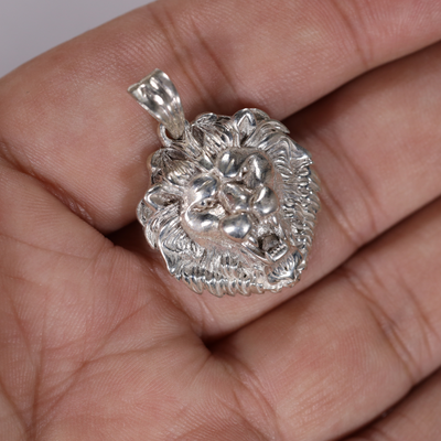 925 Sterling Silver | Designer Lion Pendant