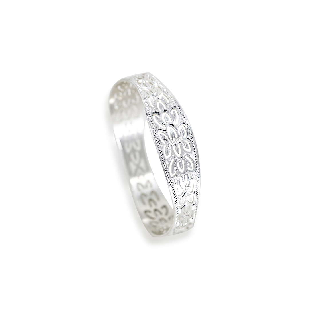 925 Sterling Silver Bangle - Pair