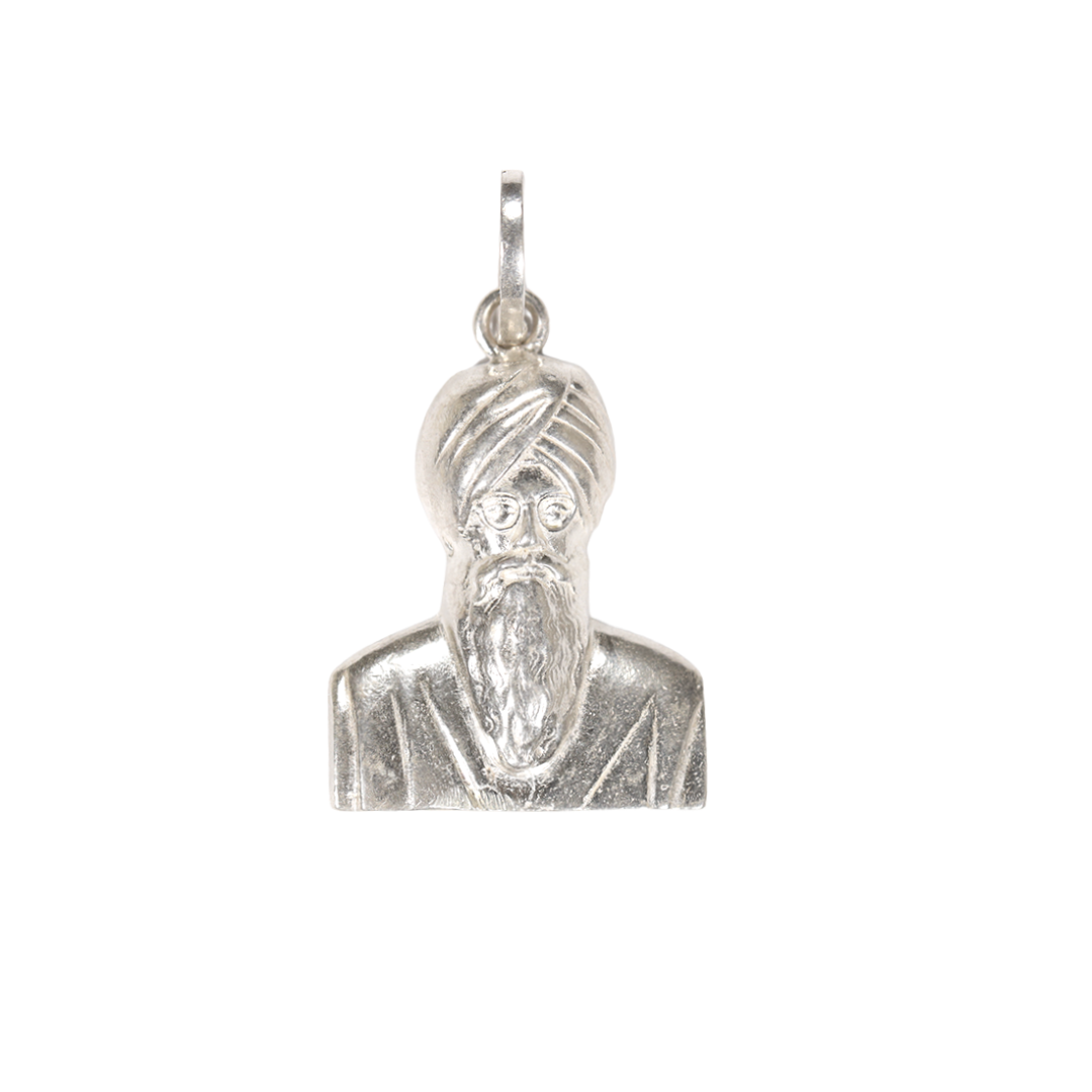 Baba Gurinder Singh Ji | 925 Sterling Silver | Radha Soami | Silver Finish
