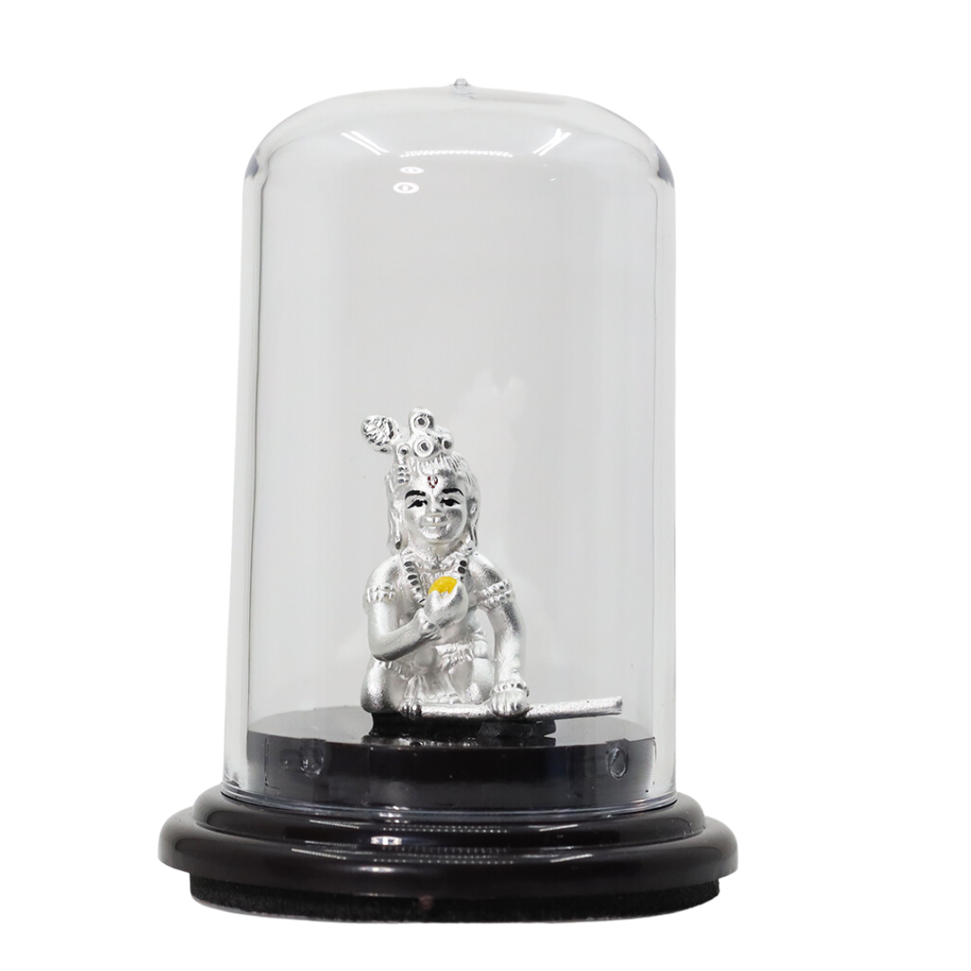 Samyukta 999 Pure Silver Ladoo Gopal |Ideal gift for Home Décor, Housewarming, Car dashboard