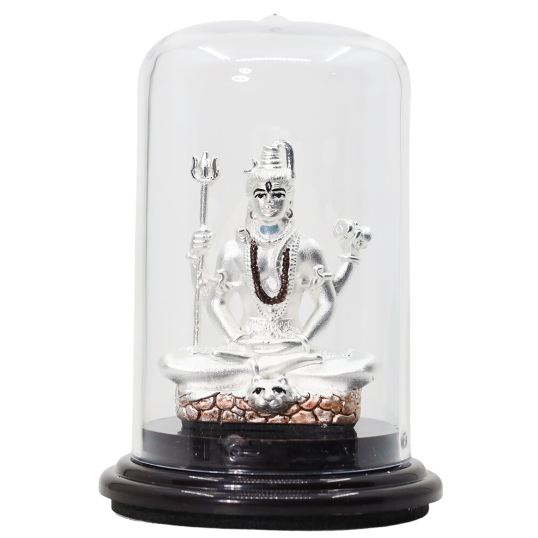 Samyukta 999 Pure Silver Nilkanth Shiva |Ideal gift for Home Décor, Housewarming, Car dashboard