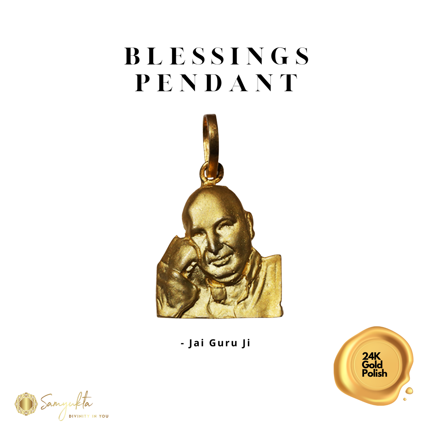 JAI GURU JI BLESSINGS PENDANT | GURANTEED 925 STERLING SILVER | HANDMADE WITH LOVE