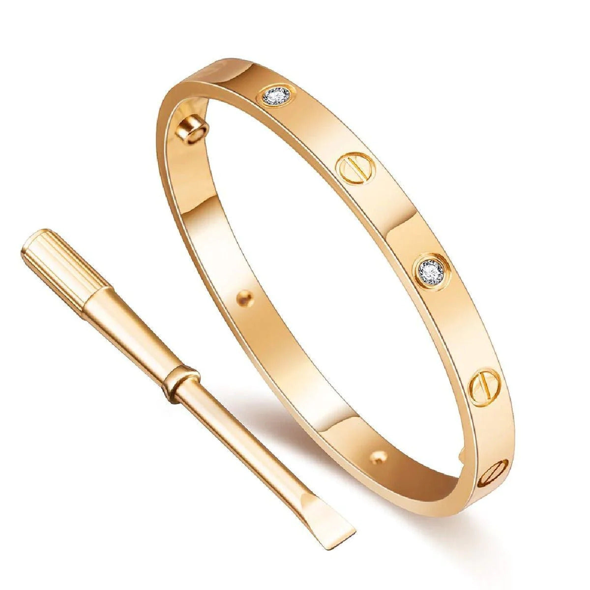 Elegant Cartier Screwed Bracelet