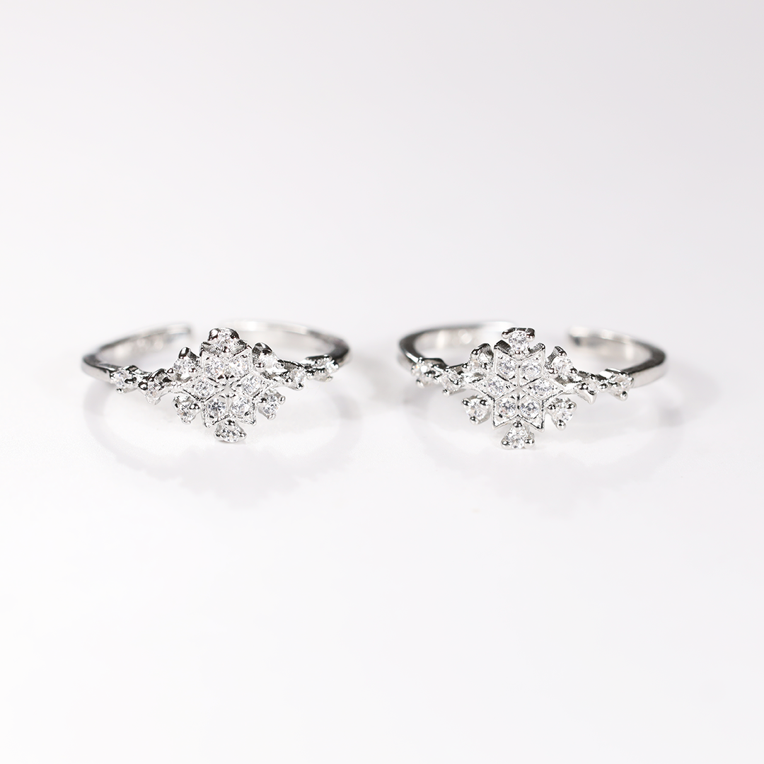 Toe Rings For Women | 925 Sterling Silver | Cubic Zirconia Studded