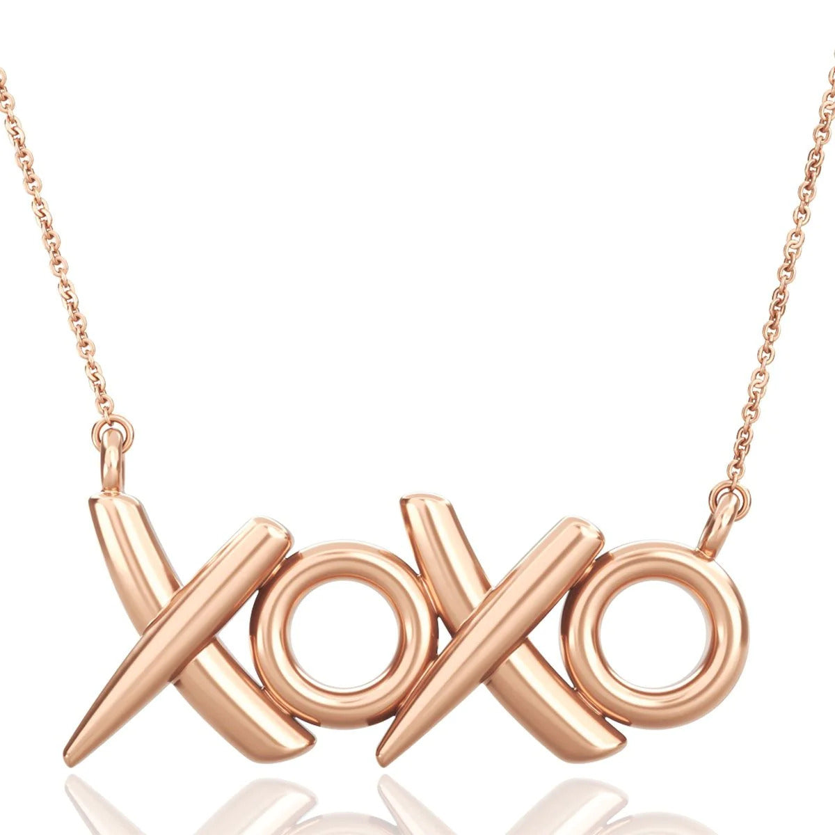 Elegant XOXO Rose gold pendant